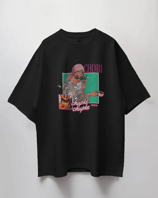Premium Chori Chupke Chupke Oversized Graphic T-shirt