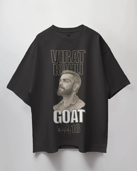 Premium Virat Kohli GOAT 18 Oversized T-shirt | Limited Edition