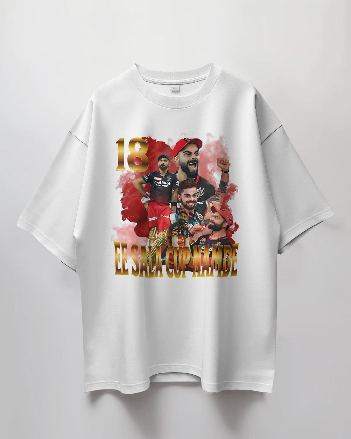 Premium Oversized RCB Cricket Fan T-shirt - Limited Edition