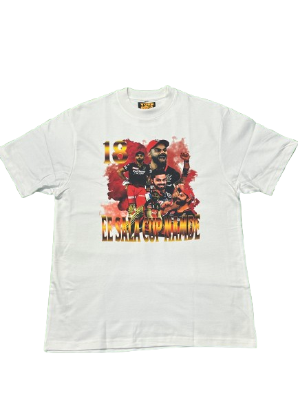 Premium Oversized RCB Cricket Fan T-shirt - Limited Edition