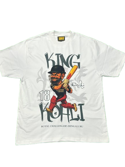 Premium RCB King Kohli Cricket Regular  T-Shirt | Limited Edition