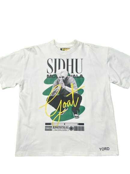 Premium Sidhu Moosewala GOAT Limited Edition Oversized T-shirt