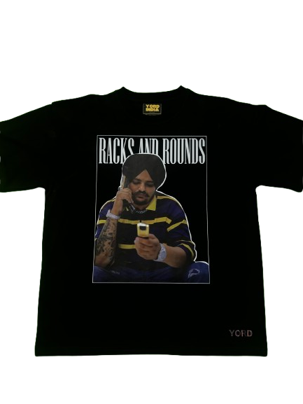 Premium 'Racks and Rounds' Oversized Streetwear T-shirt