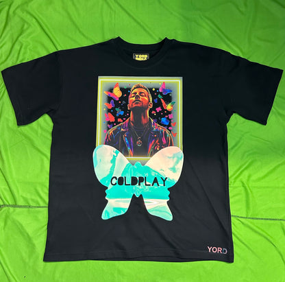 Coldplay Glow In Dark Oversized T-Shirt Back Lyrics