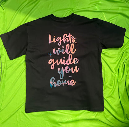 Coldplay Glow In Dark Oversized T-Shirt Lights will guide you home - 240 GSM