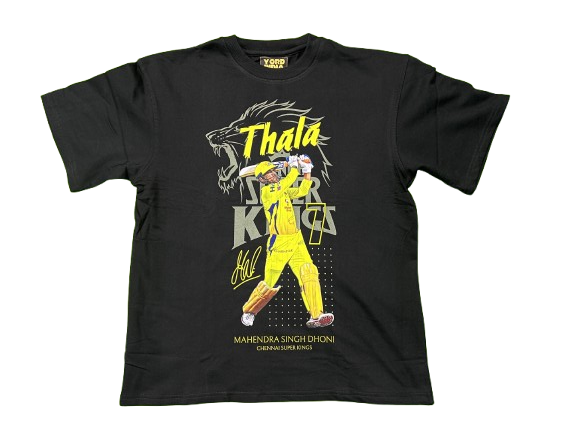 Premium CSK Thala MS Dhoni Cricket Legend Limited Edition Regular  T-shirt