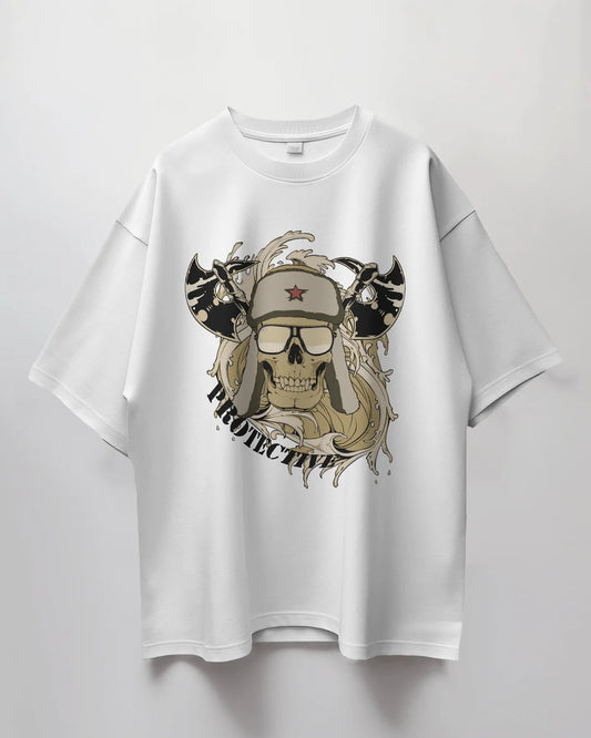 Premium Sheriff Skull Oversized T-shirt - Limited Edition