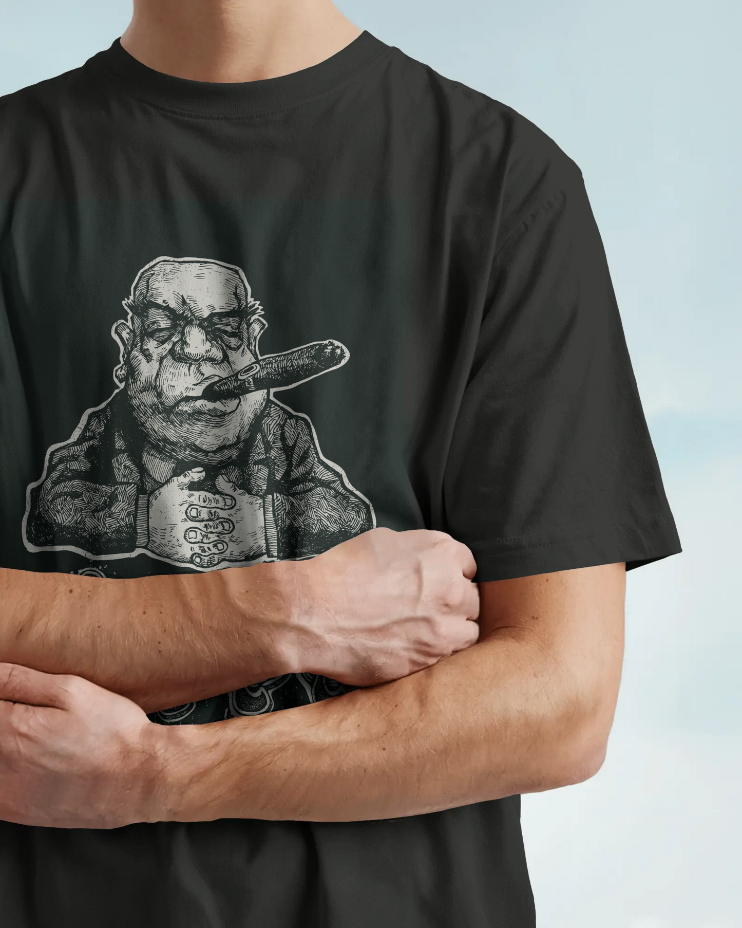 Premium 'BOSS' Mobster Caricature Graphic T-Shirt