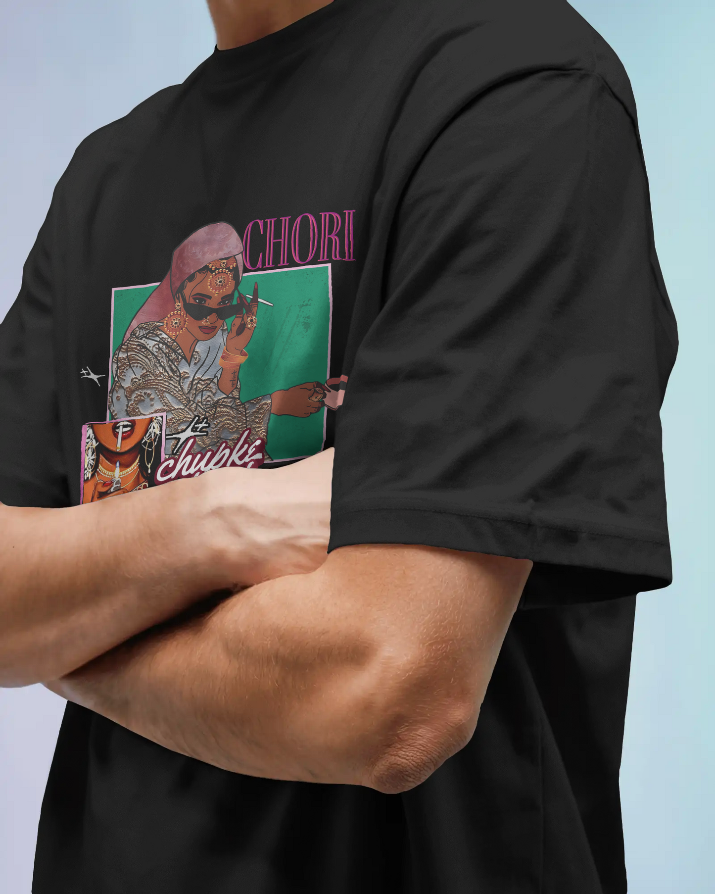 Premium Chori Chupke Chupke Oversized Graphic T-shirt