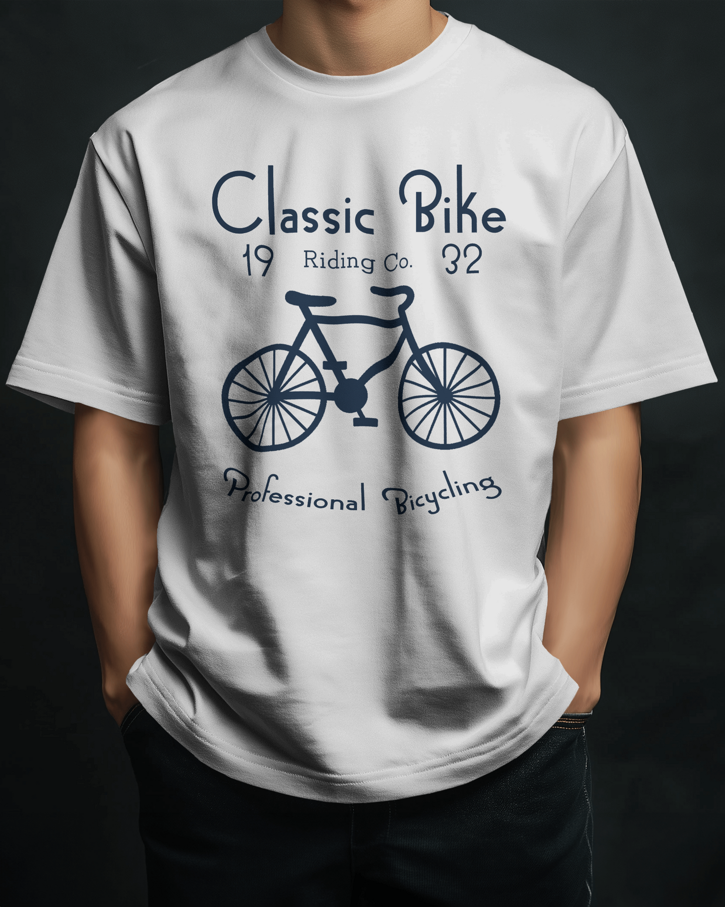 Premium Classic Bike Oversized T-Shirt | Vintage Style