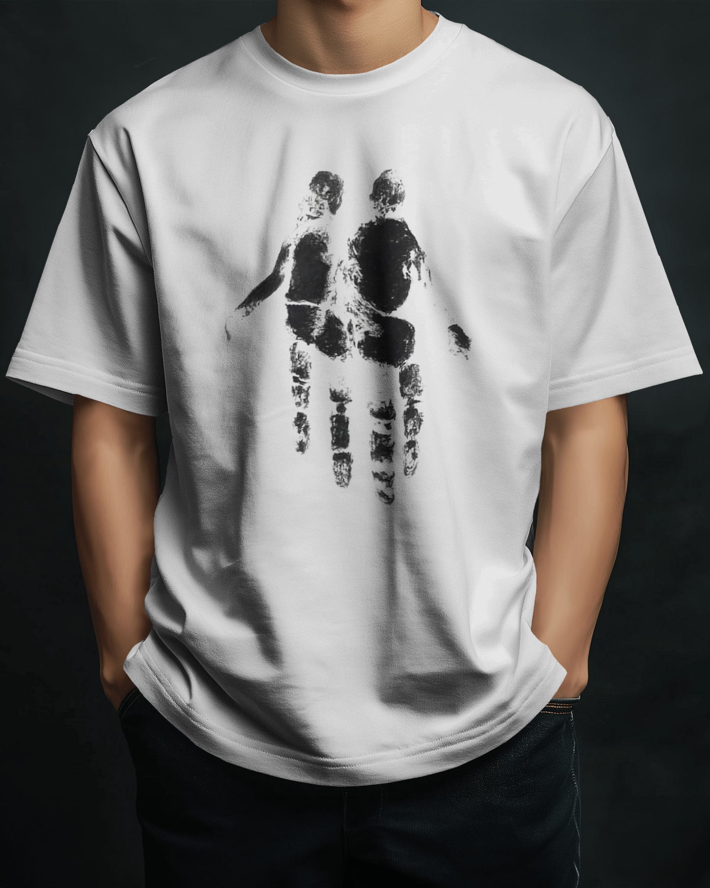 Premium Chill Out & Get Grimey Oversized Graphic T-Shirt