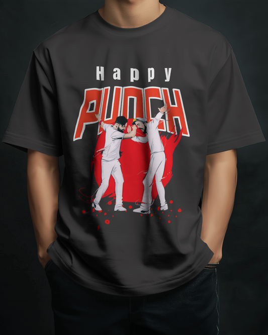 Premium Happy Punch IPL Cricket Celebration T-shirt