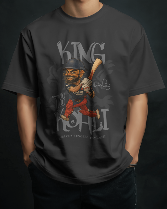 Premium RCB King Kohli Cricket T-Shirt | Limited Edition