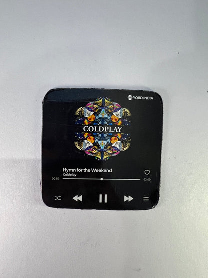 Coldplay India tour fridge magnets pack of 5 (Random). 0.7mm thickness, 7x7cm square shaped - YORD