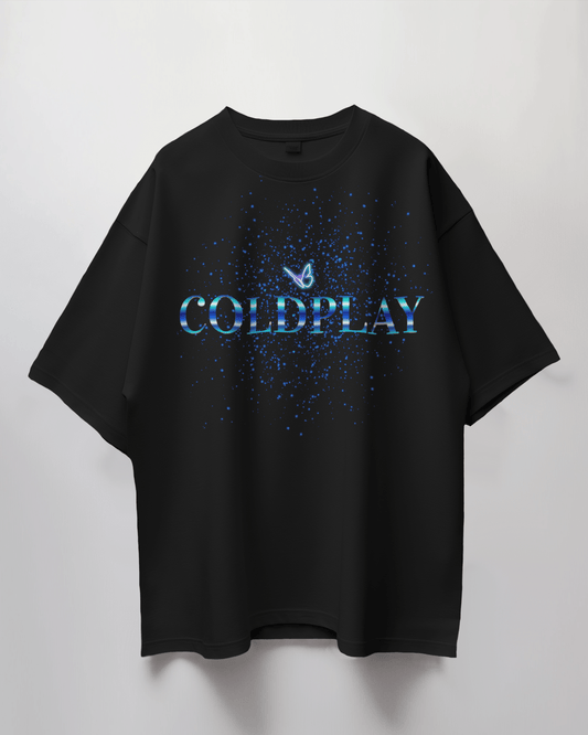 Coldplay Oversize French Terry Cotton T-Shirt (240 GSM) - Premium Luxury Concert Wear - YORD