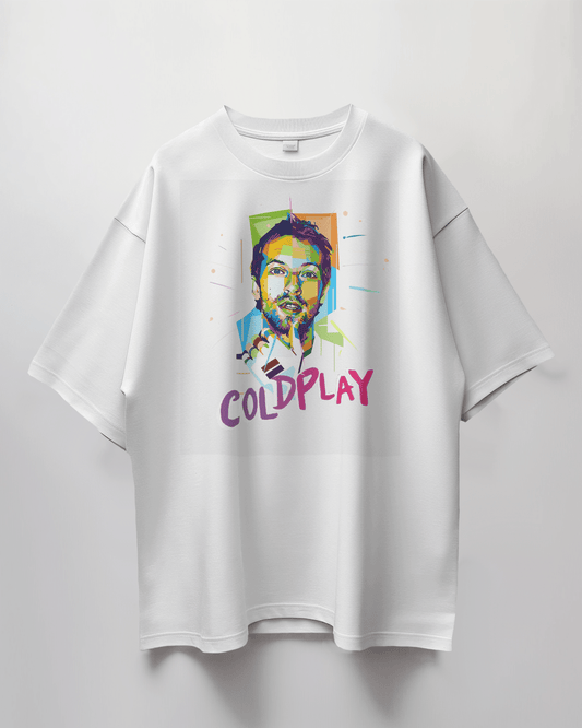 Coldplay Oversize French Terry Cotton T-Shirt (240 GSM) - Premium Luxury Concert Wear - YORD