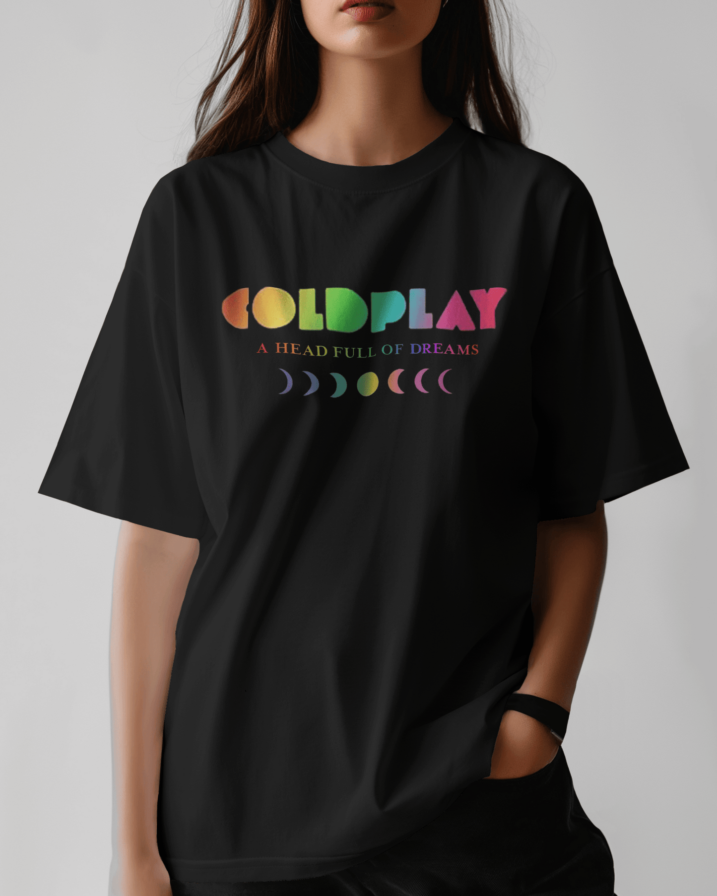 Coldplay Oversize Premium French Terry Cotton T-shirt (240 GSM) - A Head Full of Dreams Concert Edition - YORD