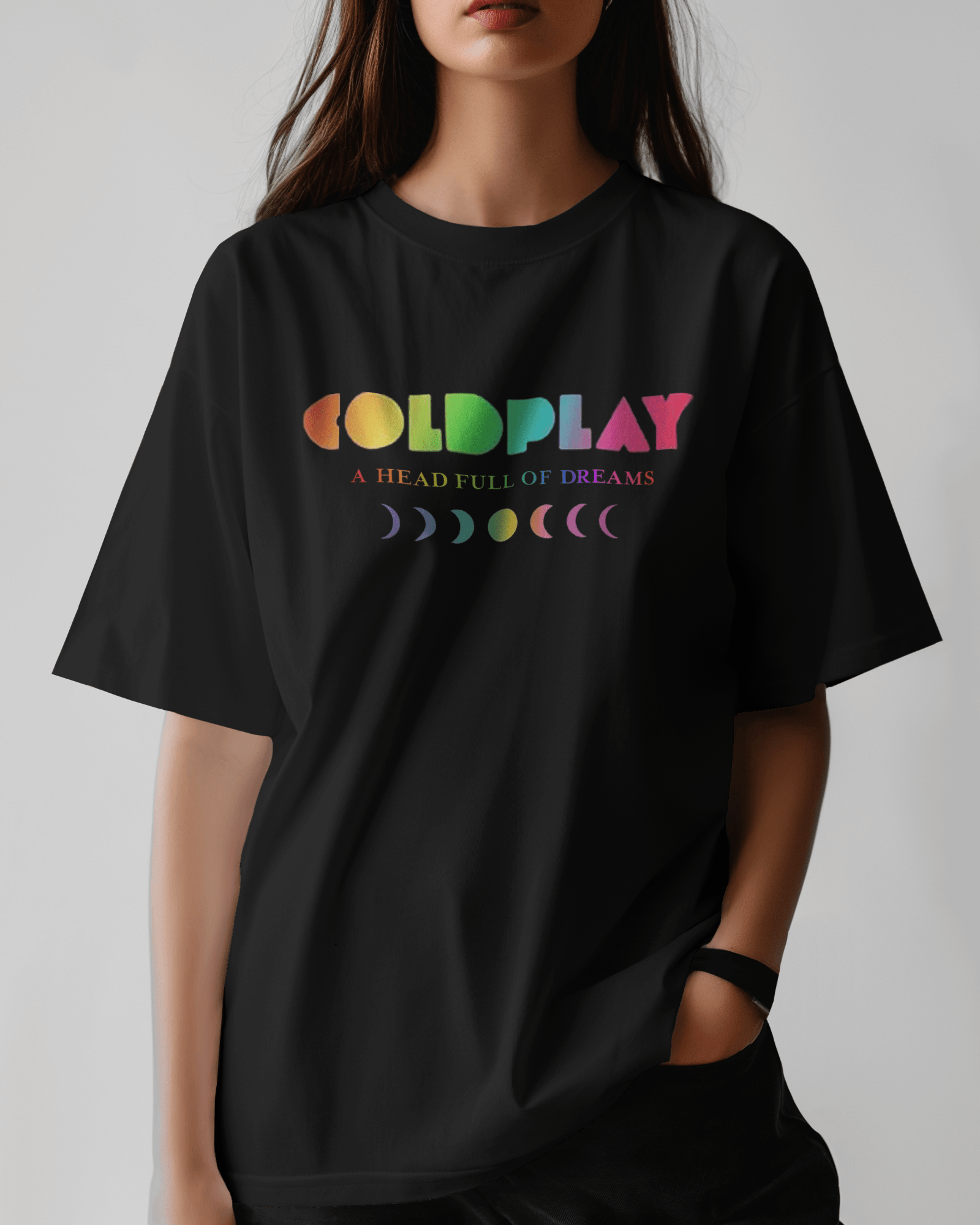 Coldplay Oversize Premium French Terry Cotton T-shirt (240 GSM) - A Head Full of Dreams Concert Edition - YORD