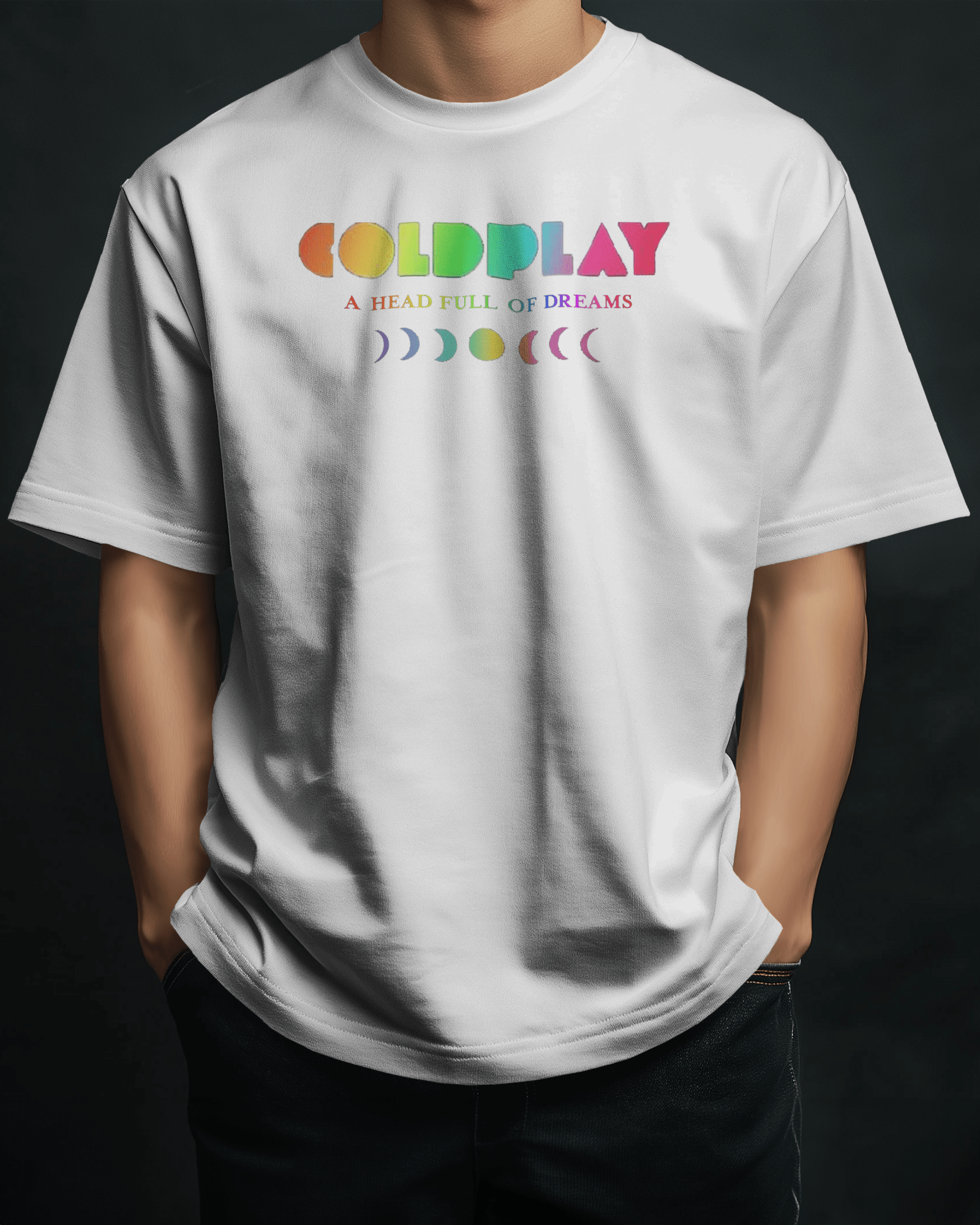 Coldplay Oversize Premium French Terry Cotton T-shirt (240 GSM) - A Head Full of Dreams Concert Edition - YORD