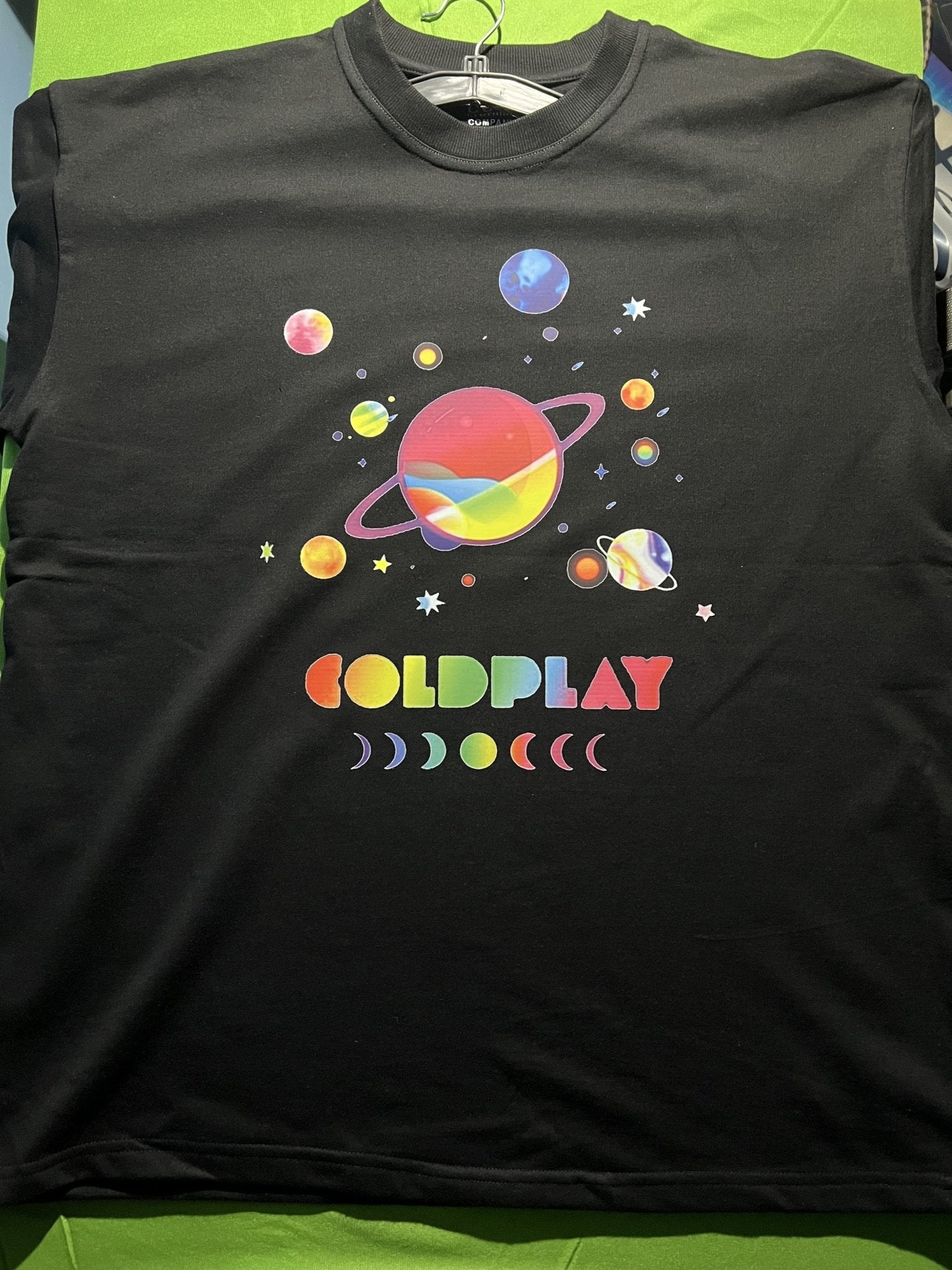Coldplay Oversized French Terry Cotton T-Shirt - Premium Luxury Concert Wear - YORD