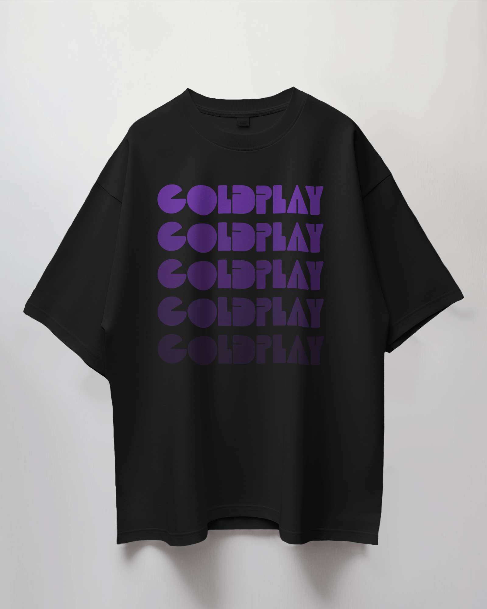 Coldplay Oversized Premium French Terry Cotton Concert T-Shirt - 240 GSM Luxury - YORD