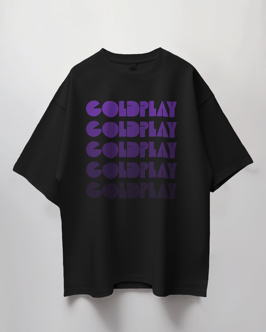 Coldplay Oversized Premium French Terry Cotton Concert T-Shirt - 240 GSM Luxury - YORD