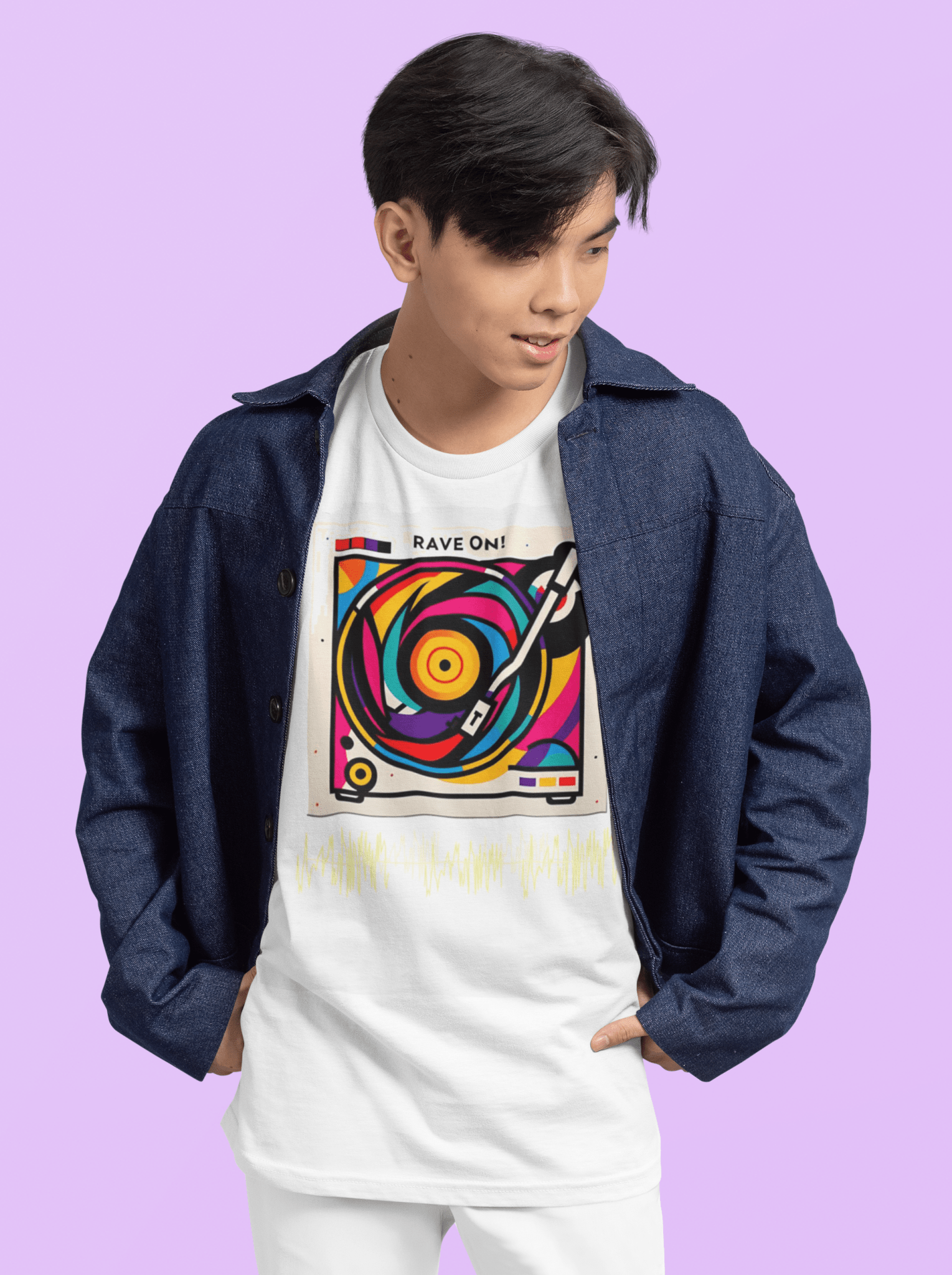 Coldplay Premium Oversize French Terry Cotton T-Shirt – Rave On Design (240 GSM) - YORD