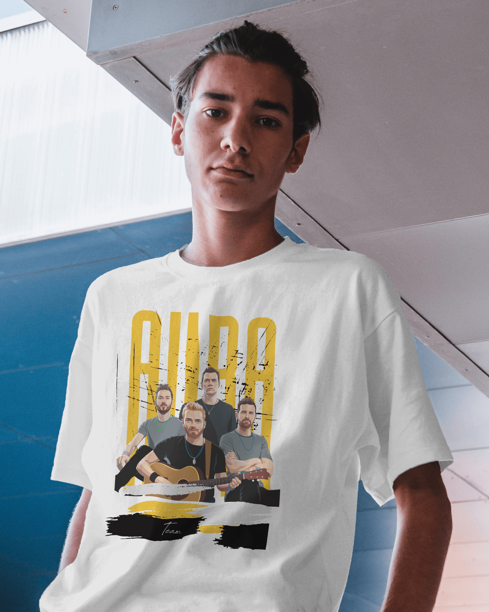 Coldplay Premium Oversized French Terry Cotton T-Shirt – 240 GSM Luxury Concert Wear - YORD