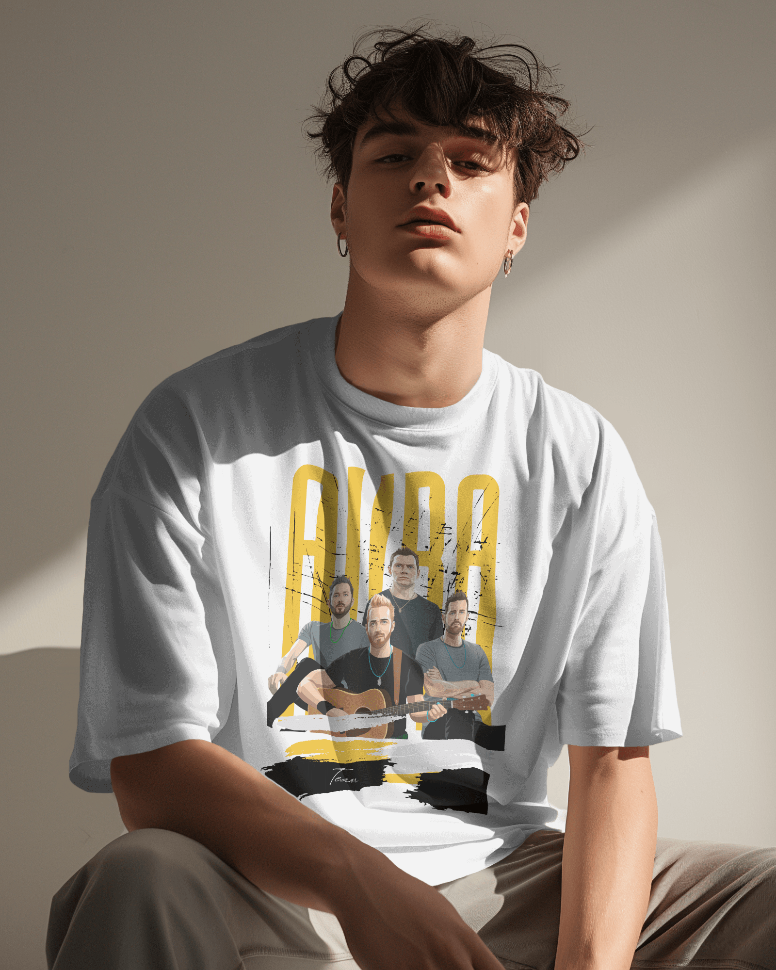 Coldplay Premium Oversized French Terry Cotton T-Shirt – 240 GSM Luxury Concert Wear - YORD