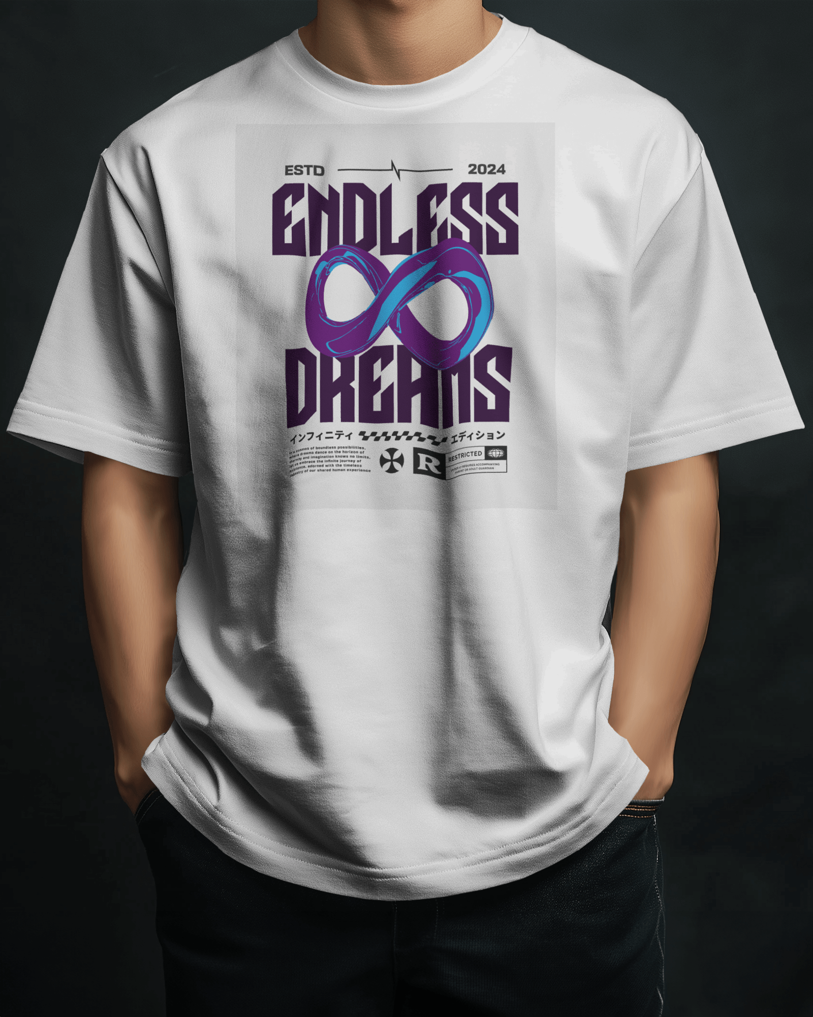 Coldplay Premium Oversized French Terry Cotton T-shirt – "Endless Dreams" Concert Edition - YORD