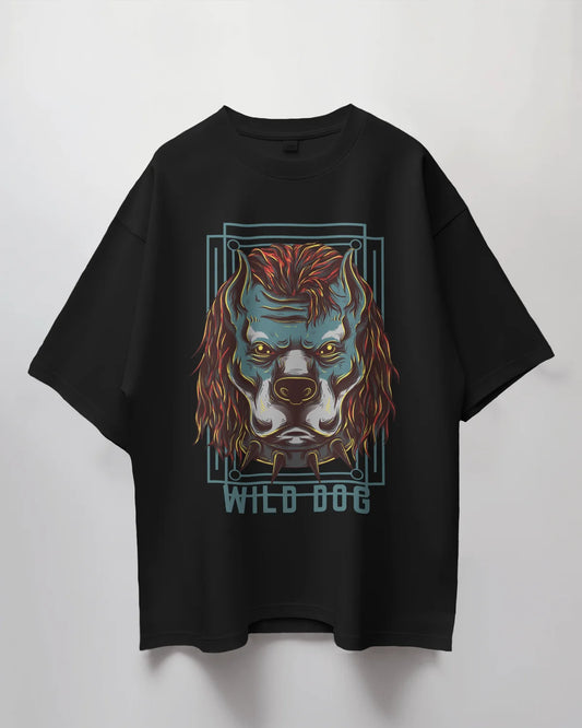 Premium Wild Dog Oversized Graphic T-shirt by YORD