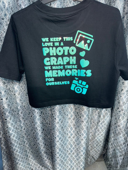 Ed Sheeran Glow - in - Dark Premium Crop Top - Exclusive Concert Merchandise - YORD