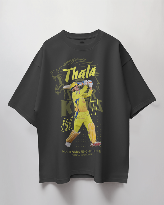 Premium CSK Thala MS Dhoni Oversize Cricket T-shirt - Limited Edition