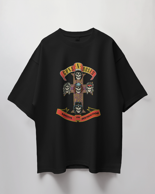 Premium Guns N' Roses Appetite For Destruction Oversized T-shirt