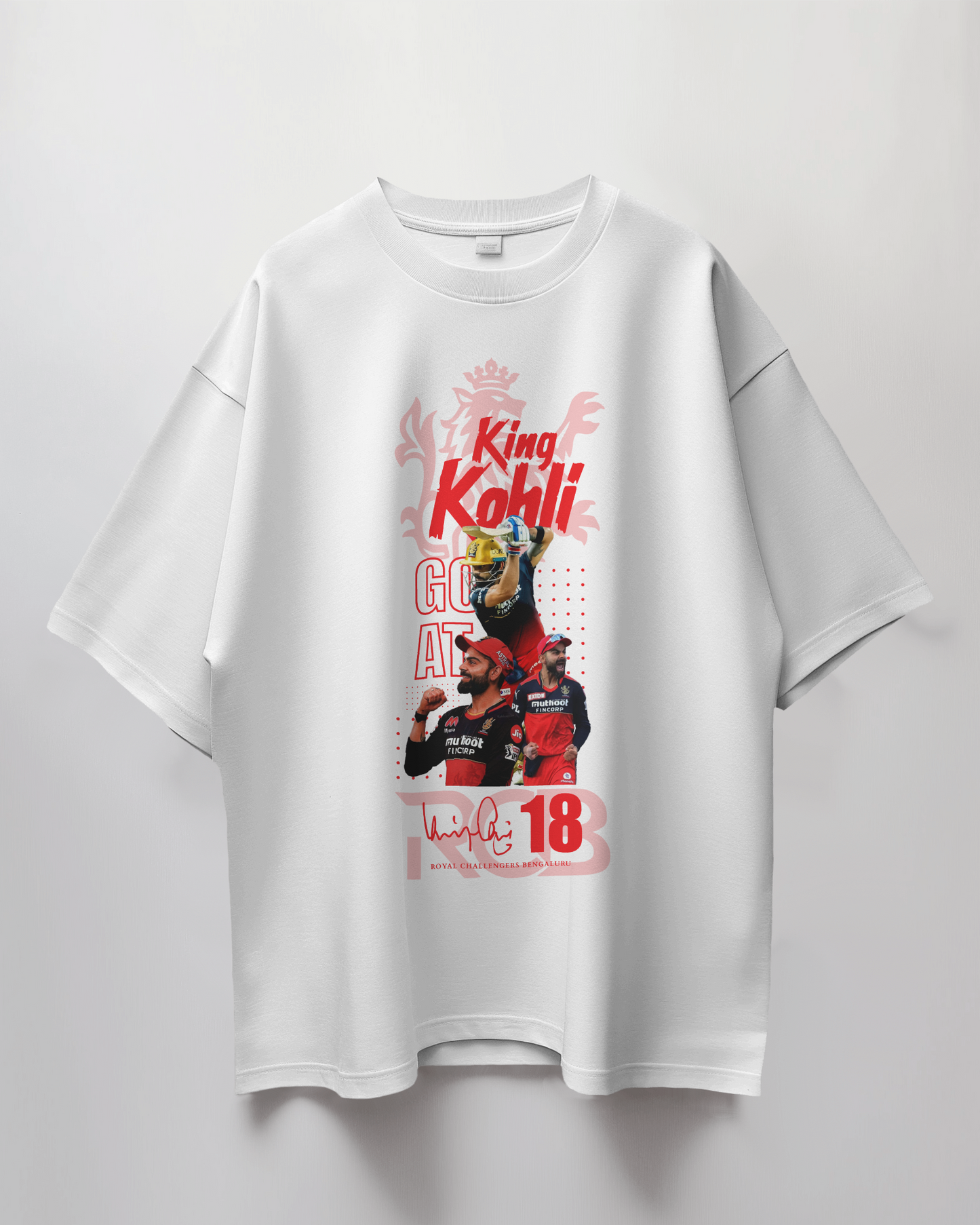 Premium RCB King Kohli Oversized T-shirt | Limited Edition