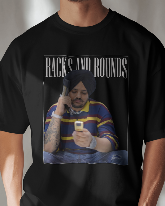 Premium Racks And Rounds Graphic Print Regular T-shirt