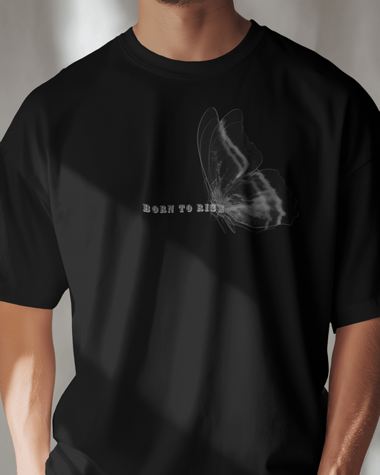 Premium Born To Rise Butterfly Graphic Regular T-shirt