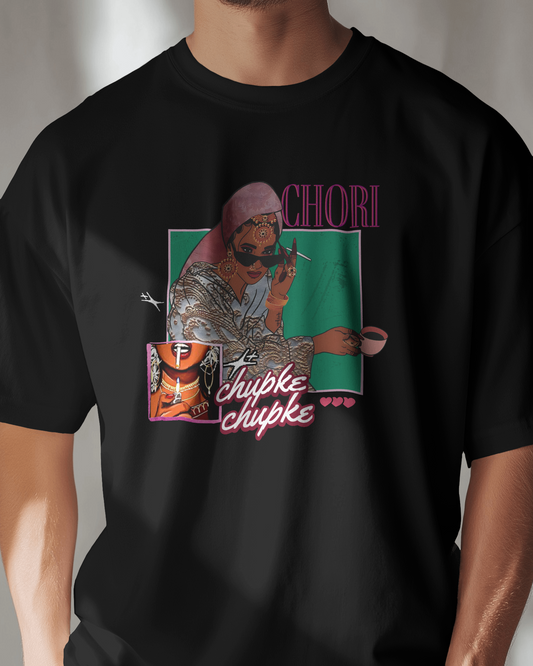 Premium Chori Chupke Cultural Graphic Regular T-shirt
