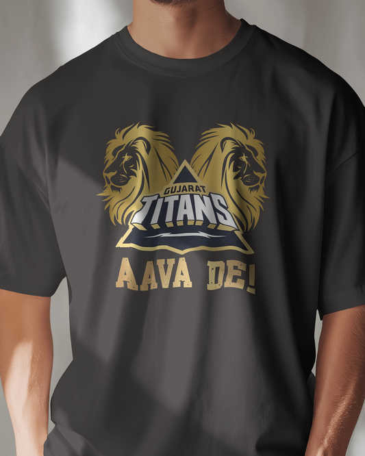 Premium Gujarat Titans IPL 'AAVA DE!' Fan Edition T-shirt