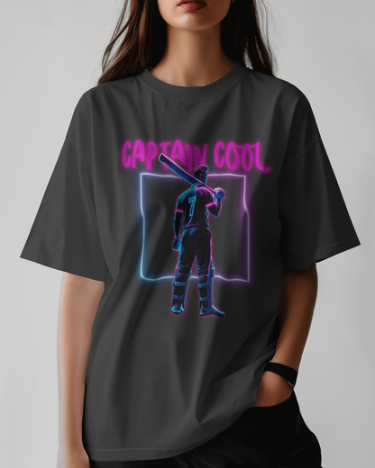 Premium CSK Captain Cool Glow In Dark Oversized T-shirt