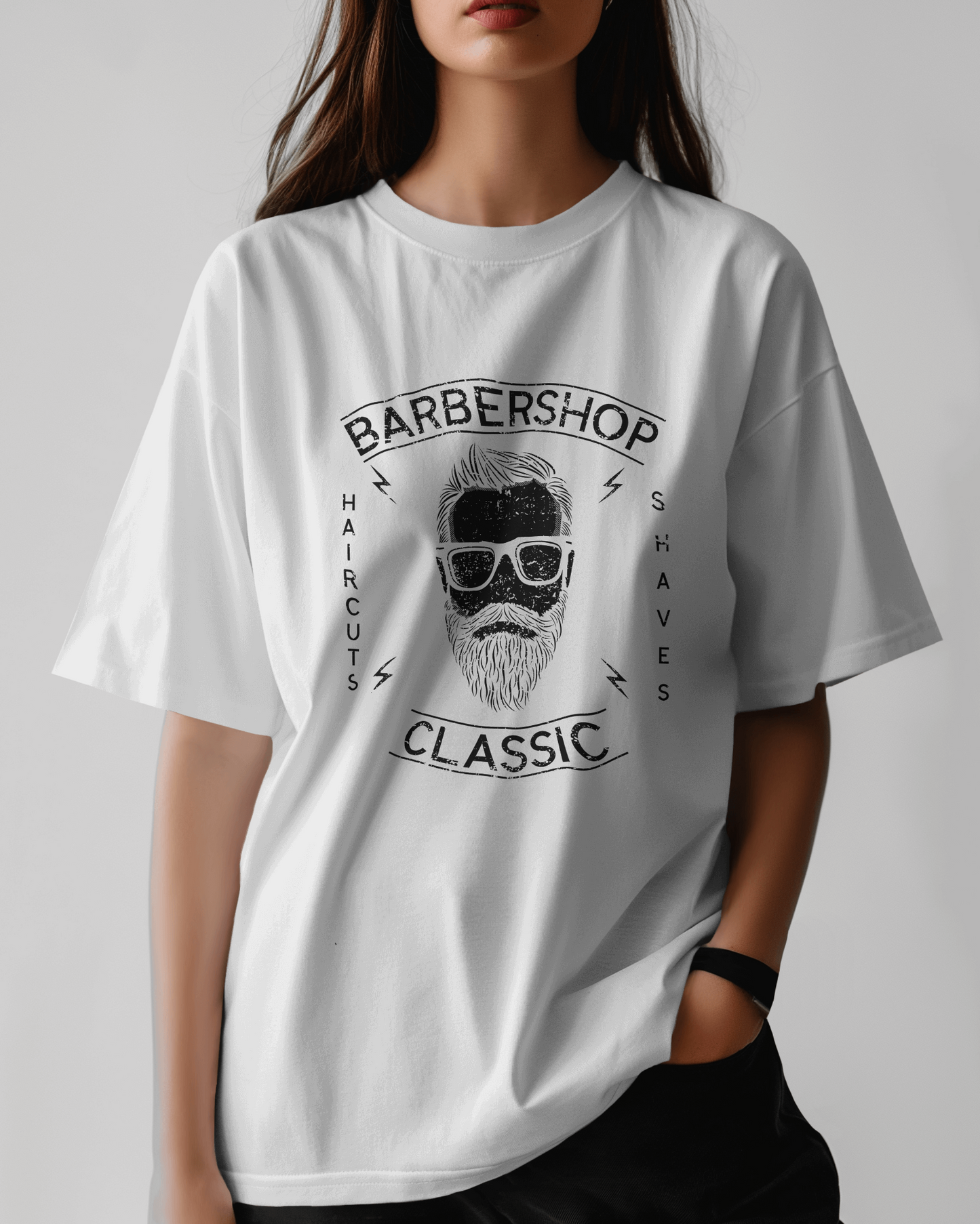 Premium Barbershop Classic Oversized T-Shirt