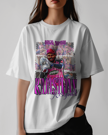 Premium Rajasthan Royals Sanju Samson Oversized T-shirt