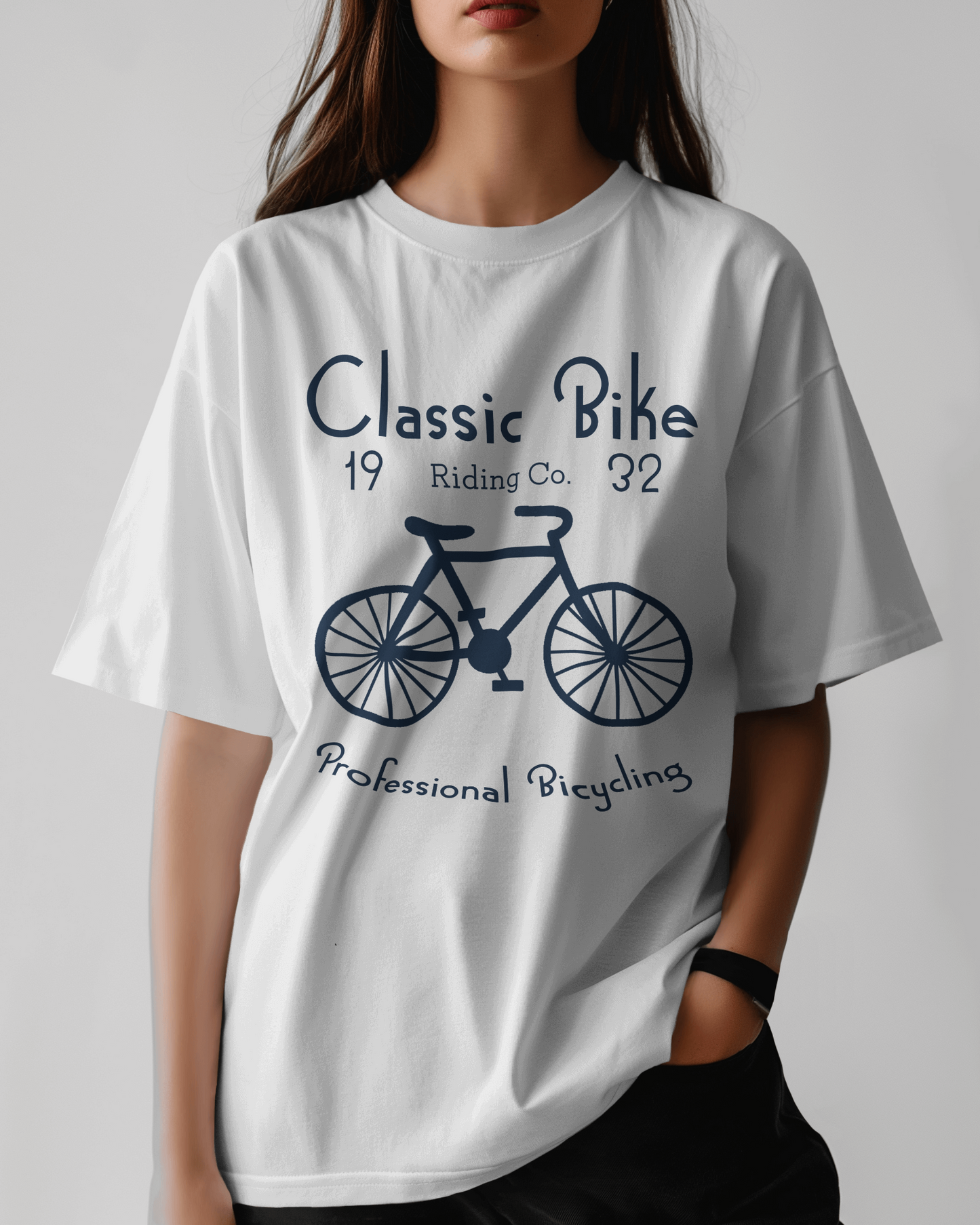 Premium Classic Bike Oversized T-Shirt | Vintage Style