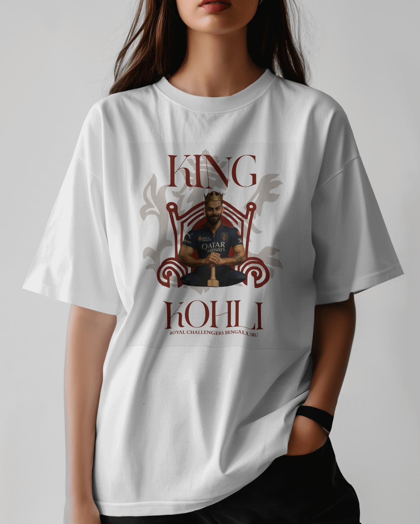 Premium Oversized Virat Kohli  Cricket Fan T-shirt - Limited Edition