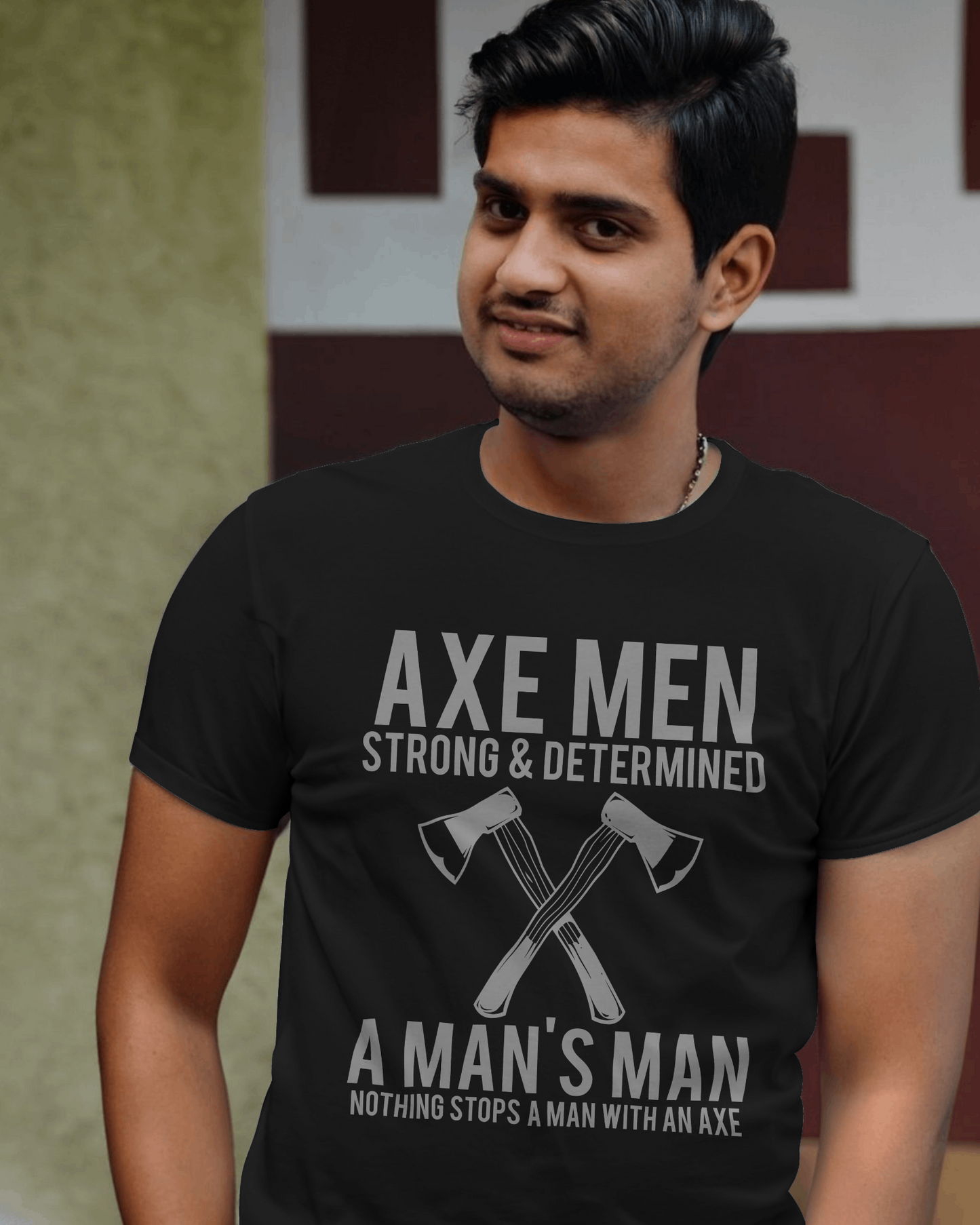 Premium Axemen Strong & Determined Graphic T-Shirt