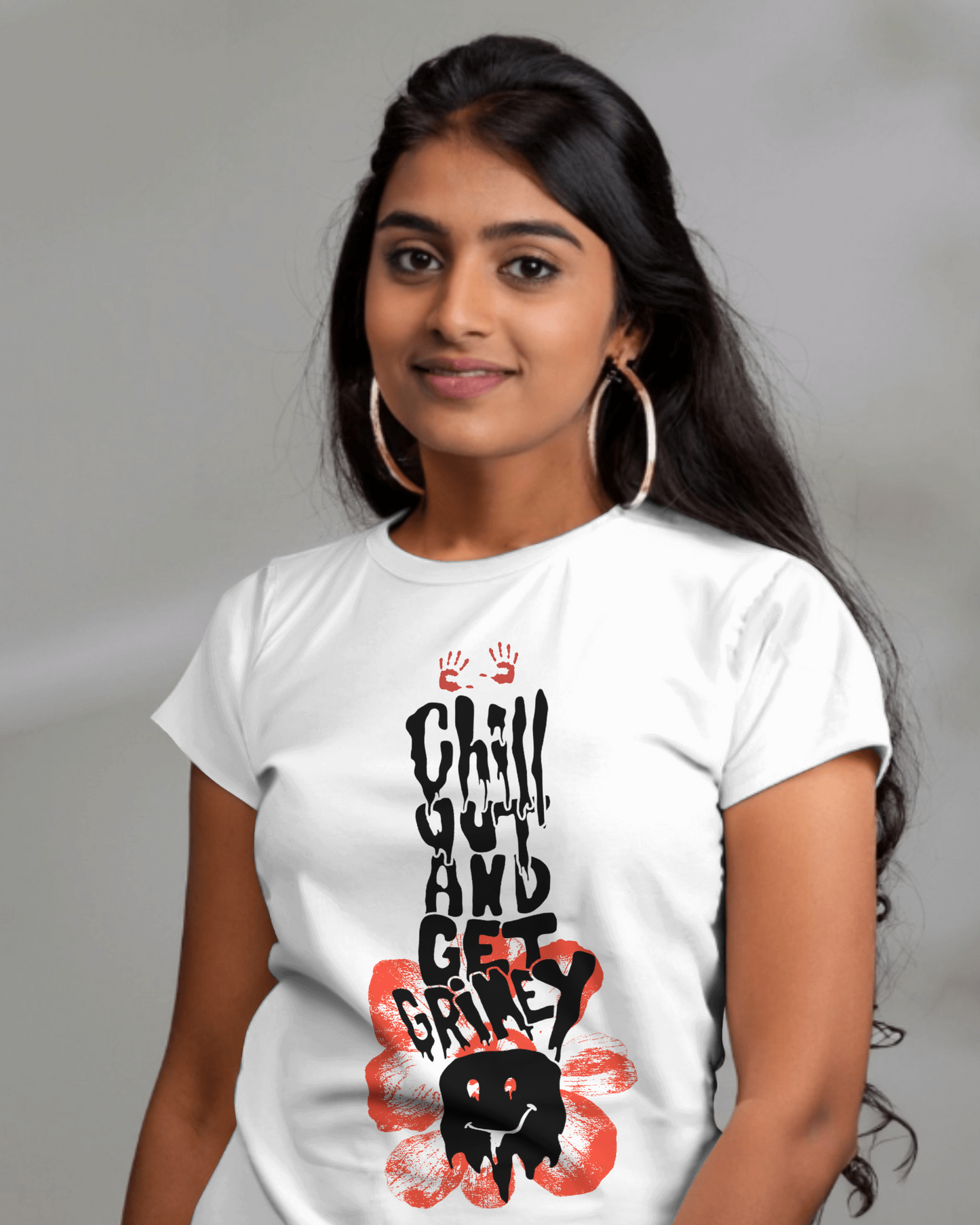 Premium Chill Out And Get Grimey Regular Graphic T-shirt