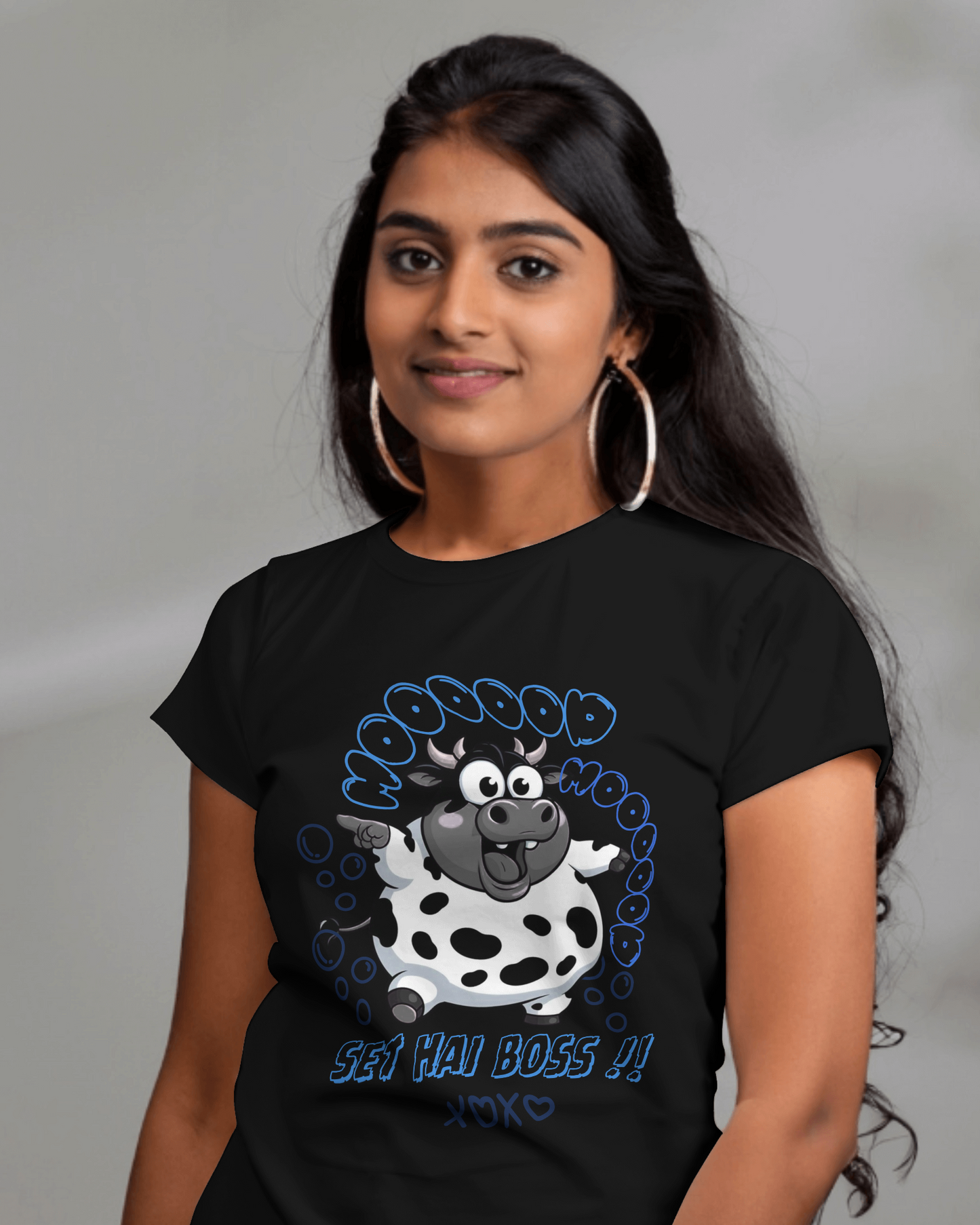 Premium Cow Boss Moo Regular T-shirt | Exclusive Design