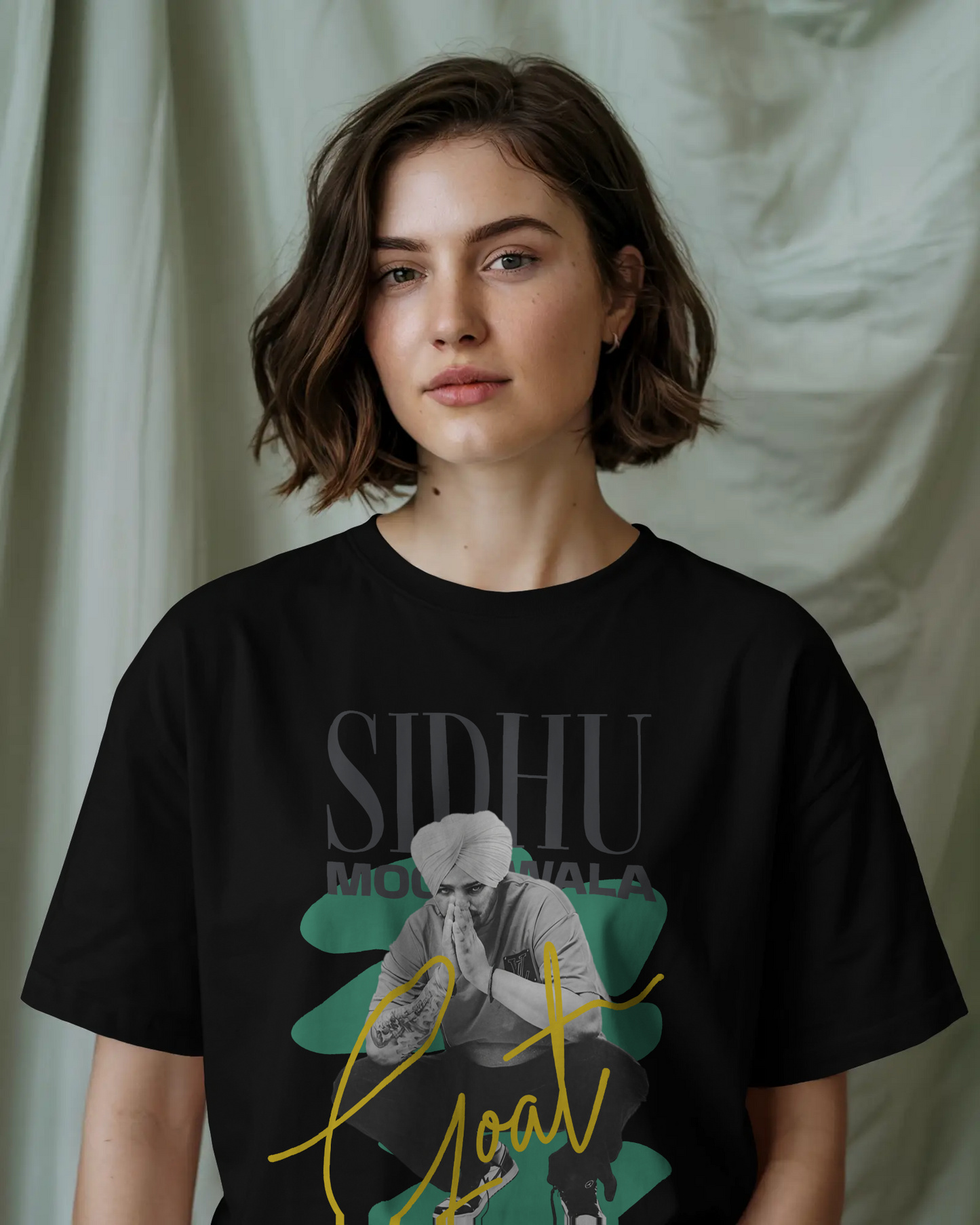 Premium Sidhu Moosewala GOAT Limited Edition Oversized T-shirt