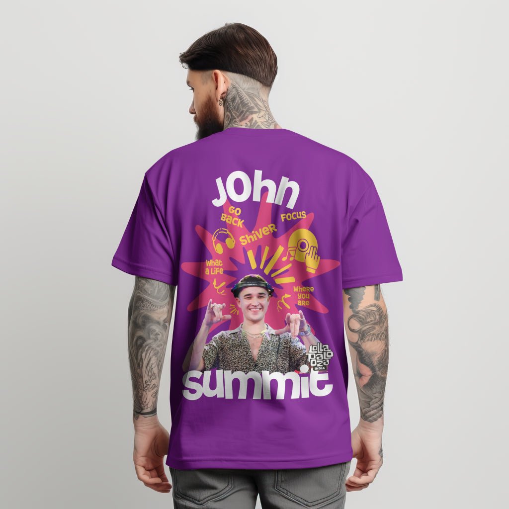 JOHN SUMMIT Premium Oversized Luxury T-Shirt - Lollapalooza India Edition - YORD