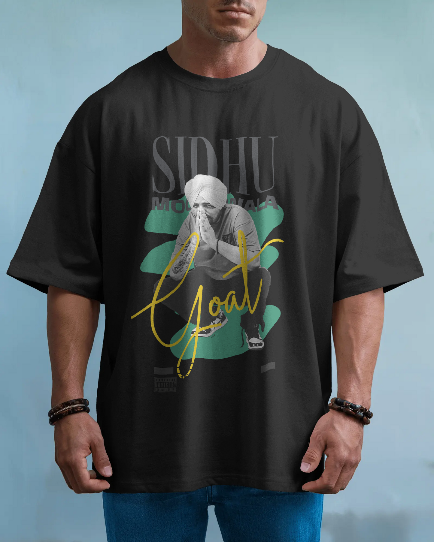 Premium Sidhu Moosewala GOAT Limited Edition Oversized T-shirt